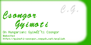 csongor gyimoti business card